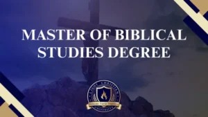 Master of Biblical Studies Degree